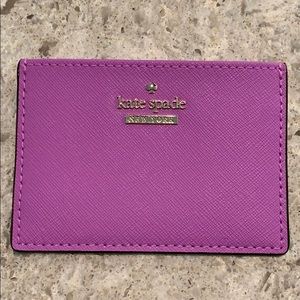 Kate Spade purple card holder